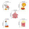 Kristin Paradise 30Ct Carnival Hanging Swirl Decorations, Circus Animals Party Supplies, Circo Birthday Favors for Kids, Baby Shower Ceiling Streamers, 1st, First Bday Theme Decor