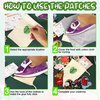 NICEVINYL Iron on Patches for Clothing: 100Pcs Random Assorted Styles Funny Patch Repair Embroidered Appliques for Clothes Sew on/Iron on Jackets Backpacks Hat Dress Fabric for DIY Accessories