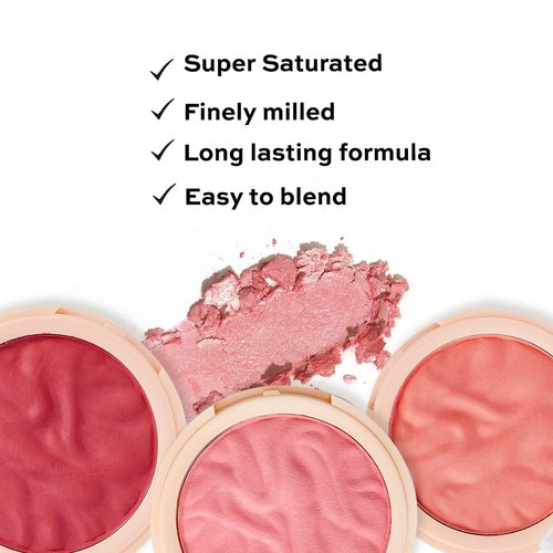 Revolution Beauty, Blusher Reloaded, Pressed Powder Face Blusher, Highly Pigmented & Long Lasting Formula, Rose Kiss, 0.26 Oz.