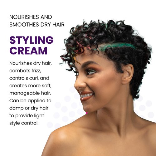 ALOXXI Ultra Hydrating Hair Styling Cream - Smoothing Styling Cream with Kokum Butter & Buriti Oil - Safe for Color Treated Hair - Hydrating Cream for Thick Body, Texture & Shiny Hair, 3.4 Fl Oz