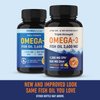 Triple Strength Omega 3 Fish Oil 3600 mg | EPA & DHA | Over 2100mg of Omega-3 Fatty Acids | Over 1300mg EPA + 860mg DHA | Best Essential Fatty Acids | Premium Burpless Softgel Supplements (180 Ct)
