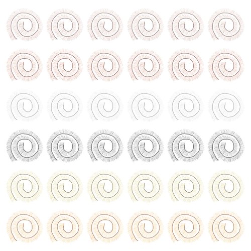 SUPERFINDINGS 48 Strands DIY Crafts Eyelashes Strips 6 Color Natural Fake Eyelashes Strips False Eyelashes Eye Make Up Accessory for Handicrafts Eyes Make Up DIY Making