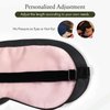LILYSILK 100% Silk Sleep Mask-Blindfold with Elastic Strap 2 Pack with Ear Plugs, Soft and Comfortable Night Eye Mask for Men Women, Eye Blinder for Travel/Sleeping/Shift Work, Black+ Pink