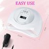 108W UV Nail Lamp, LKE Travel UV Light for Gel Nails for Nail Lamp with 36pcs Lamp Beads and 4 Timers Quick Portable Drying UV LED Nail Lamp Professional Nail Art Tool for Home Salon (White)