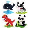 flycites Animals Building Sets for Toddler, Simple Wild Animals Model Set, Dinosaur Whale Bulldog Panda Building Blocks Birthday Gifts for Boys & Girls Chirstmas Halloween