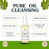 Clearly FACE, Natural Oil Cleanser Face Wash and Makeup Remover | Gentle Cleansing Oil with Avocado, Argan, Blue Tansy and Vegan Squalane | Pure & Toxin-Free, Water Free, Made in USA