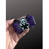 Halloween Purple/Black Glitter Spooky Hair Bow by Inspired Bows