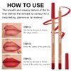 KIMIEYE Creamy Lip Liner Pen Set, 12 Colors Matte Finish Series Lip Liners Kit for Women, Long Lasting Waterproof Smooth High Pigmented Lip Makeup Pencil for Daily (Set A, 12)