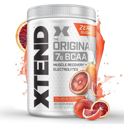 Xtend Original BCAA Powder Italian Blood Orange, Sugar Free Post Workout Muscle Recovery Drink with Amino Acids for Men & Women, 15.3 Oz