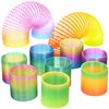 Liberty Imports 12 PCS Magic Rainbow Coil Springs - Small Colorful Neon Plastic Bulk Toys for Kids Birthday Party Favors, Goodie Bag Fillers, Party Prizes (2 Inches)