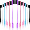 Yaomiao Double-Sided Edge Control Brushes Combo Pack - 12 Pieces Natural Styling Eyebrow and Hair Combs, Smooth Grooming for Women and Girls, 6 Random Colors