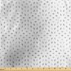 Ambesonne Grey and White Fabric by The Yard, Geometric Diamond Shaped Mosaic Motif Digital Minimalist Display, Decorative Satin Fabric for Home Textiles and Crafts, 3 Yards, Grey White