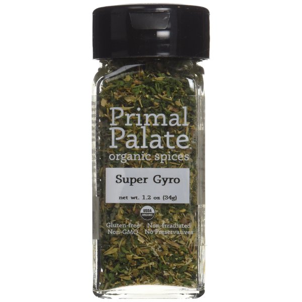 Primal Palate Organic Spices Super Gyro, Certified Organic, 1.7 oz Bottle