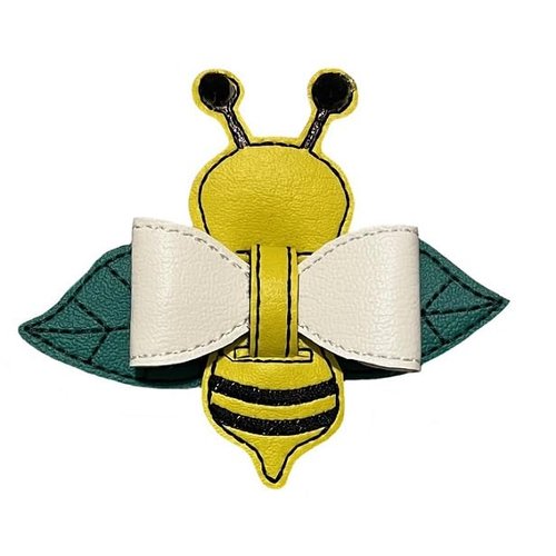 Bumble Bee Vinyl Hair Bow