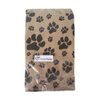 N'ice Packaging 100 Bags Flat Plain Paper or Patterned Bags for candy, cookies, merchandise, pens, Party favors, Gift bags (5" x 7", Paw Print)