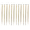 SWACC 12 Pcs Straight One Color Party Highlights Clip on in Hair Extensions Colored Hair Streak Synthetic Hairpieces (Platinum Blonde)