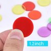 Coopay 200 Pieces 10 Colors 1-1/5 inch Plastic Learning Counters Disks Bingo Chip Counting Discs Markers for Math Practice and Poker Chips Game Tokens