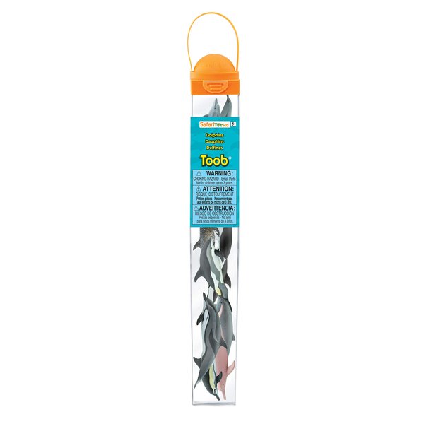 Safari Ltd. Dolphin TOOB - 10 Miniature Dolphin Figurines - Educational Toy Set for Boys, Girls and Kids Ages 3+
