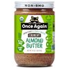 Once Again Organic Crunchy Almond Butter, 16oz - Lightly Toasted - Salt Free, Unsweetened - USDA Organic, Gluten Free Certified, Peanut Free, Vegan, Kosher, Paleo - Glass Jar