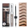 MAEPEOR Waterproof Eyebrow Gel 8 Colors Full-pigmented Long Lasting Liquid Brow Gel for Fuller & Defined Looking (#07 Cool Grey）