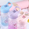 XinHuiGY Unicorn Water Bottles for Girls,Creative Double Wall Freezer Ice Cup Water Bottle with Straw and Safety Lock, Purple Outdoor Indoor Water Bottle,400ML for girl boys unicorn lover