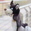Wolf Hand Puppets Plush Animals Toys for Imaginative Pretend Play Storytelling Gifts for Kids Brown