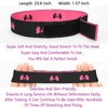 DJFG Wig Band for Lace Front Wigs Human Hair, Elastic Bands For Wig Melting, Lace Bands For Wigs, Lace Melting Band, 3pcs/pack Pink n Black Lace Melting Band for Keeping Pre Plucked Wigs Human Hair