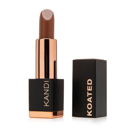 Kandi Koated Suede Matte Lipstick [Rich Cocoa] - Warm Mid-tone Brown Matte Lip Color with Cruelty-Free Formula | Creamy Texture, Rich Colors, Paraben-Free | Beauty & Makeup