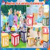 6 Pcs ABC Friend Street Party Decoration 30 x 30 cm Alphabet back to school party decorations，Graduation Favor Balloon Box Toy Inspire Birthday Party Decor for Celebration Christmas New Year