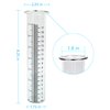 Lueudu 7" Plastic Rain Gauge Replacement Tube, 8.25 x 2.25 x 1.75 inches Cold Resistance Crack Resistance for Outdoor Garden Yard Home, 2PCS