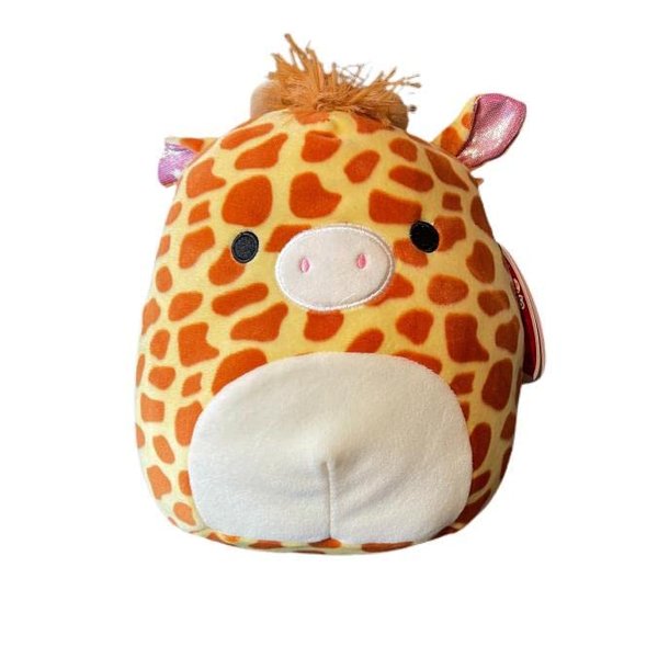 Squishmallows Official Kellytoy Plush 8 Inch Squishy Soft Plush Toy Animals (Gary Giraffe (Pink Ears))