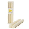 8 Inch Hand-Rolled Beeswax Taper Candles - Little Bee of Connecticut (Single Pair)