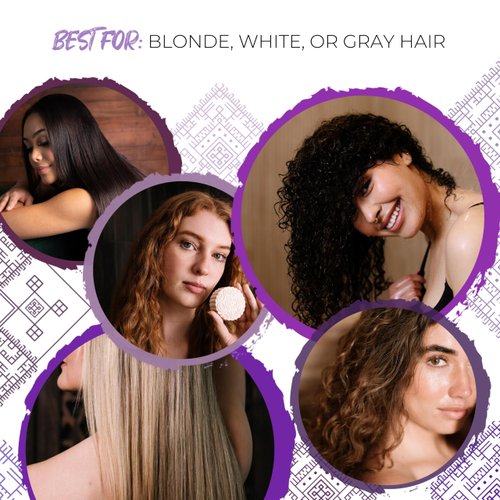 Viori Purple Conditioner Bar - Handcrafted with Longsheng Rice Water & Natural Ingredients - Hair Toner for Blonde Hair - Neutralizes Brassy Tones In Blonde Hair