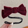 InfantLY Bright 2 Packs Magic Hair Bun Maker with Velvet Bow-Knot, Strong Flexible Bow Easy Donut Shaper Holder Twist Curler Ties Headband DIY Hairstyle Tool for Simple Styling, 1.0 Count