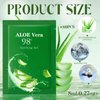 Siifert 60 Pcs Organic Aloe Vera Gel 98% Aloe Vera Gel for Skin and Hair Sunburn Relief Gel Aloe Vera Gel Travel Size Natural Moisturizer Pure for Face and Body Soothing Aloe Face Moisturizer