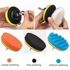 Car Decal Adhesive Removal Tool Kit, 8 Pcs 4 Inch Rubber Eraser Wheel Decal Pinstripe Remover with Polishing Pad, Sticker Remover for Cars, Boat, Bikes, Motorcycles