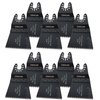 Oshlun MMC-1110 2-2/3-Inch Precision Japan HCS Oscillating Tool Blade with Quick-Fit Arbor for Standard and Quick Change Tools, 10-Pack
