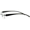 "American Woman DX" Slim, Semi-Rimless Bifocal Reading Glasses for Stylish Women (Black +2.50)