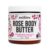 Rose Body Butter for Dry Skin with Moisturizing Whipped Raw Shea Butter and Rose Essential Oil | Ultra Hydrating Rose Lotion for Women | No Synthetic Fragrances | 8 oz Jar