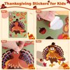 Thanksgiving Stickers for Kids, 24PCS Make a Turkey Face Stickers Thanksgiving Turkey Games Fall Thanksgiving Party Supplies Party Favors Thanksgiving Kids Crafts Gifts for Toddlers Boys Girls