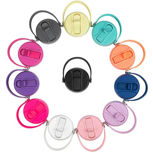 Straw Lid for Hydro Flask Wide Mouth, Lids with Straw for Hydroflask 12 16 18 20 32 40 oz Wide Mouth, Replacement Straw Cap for Hydroflask, Top Sport Bottle Lids Accessories,Black 2 Pack