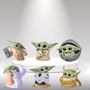 PAZATAO Baby Yoda Gifts,Baby Yoda Action Figure 2.2-Inch,Baby Yoda Doll,Baby Yoda Toys for Kid, Souvenir Desk Decoration for Adult(6 Pack)