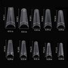 500 Pieces Clear Ballerina Coffin Nail Tips Acrylic Nail Tips Half Cover False Nails Tips Coffin Fake Nails Nail Extension Tips