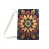 Boho Floral Laundry Bag Eco-Friendly Storage Home Organization Gift Students Travel Accessory Vibrant Design Mitzisniftis Art
