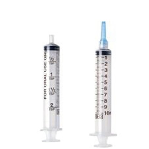 Oral Syringe with Tip Cap Clear/Box of 100/10 ml