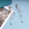 Andelaisi Boho Moon Hair Clip Barrette Tassel Pendant Hair Barrette Alloy Hair Accessories for Women and Girls Gifts (Gold)