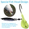 QualyQualy Bladed Jig Heads Swimbait Jig Head with Willow Blade 3D Eyes Fish Head Underspin Fishing Jigs Weighted Spin Head Jig Heads for Bass Trout Walleye Crappie 1/8oz