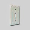 SnazzySwitch Green Retro Waves Decorative Light Switch Cover - Single Toggle Wall Plate