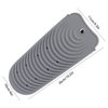 Heat Resistant Silicone Mat for Hair Tools, Curling Iron Mat Pouch, Portable Flat Iron Pad Cover, Straightener Hot Iron Holder Case for Counter Travel Bag (Gray)