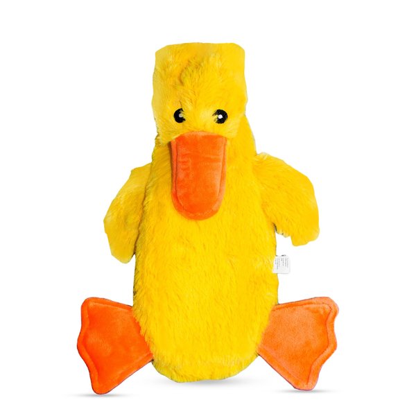 FGA MARKETPLACE Duck Flat NO Stuffing NO Squeak Plush Dog Toy, Funny Style Will Entertain Your Dog for Hours, Recommended for Small and Medium Dog 21 INCH Long